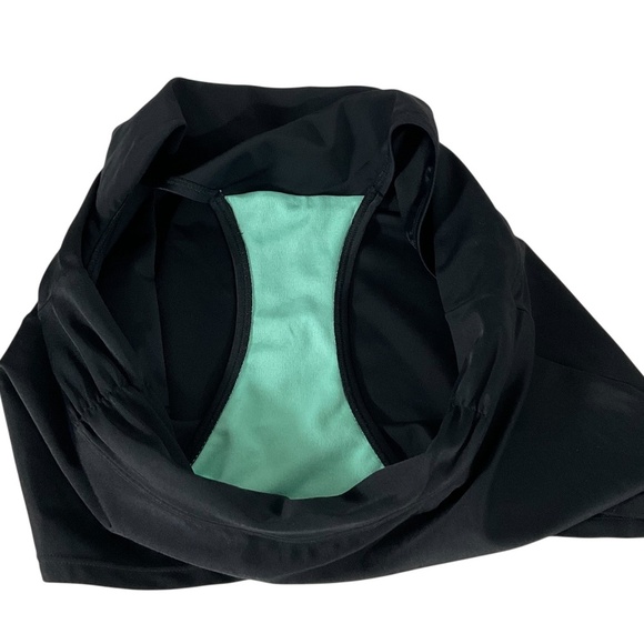 Athleta Black Ruched Waist Swim Skirt with Built-In Briefs Small Style #964883 - Picture 6 of 8
